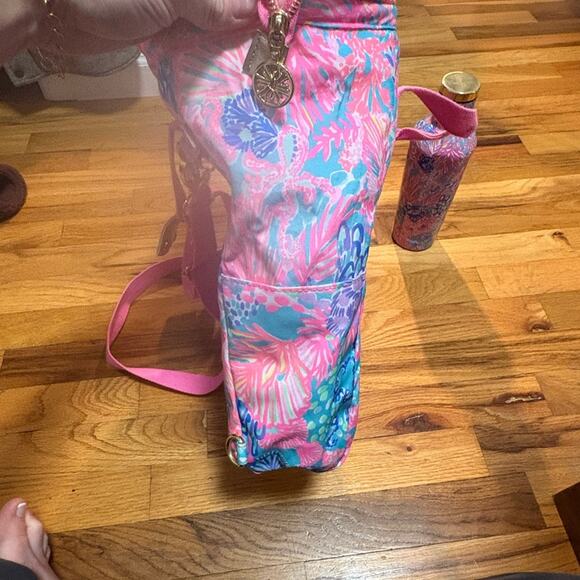 Lilly Pulitzer Women\'s Floral Backpack - Pink, Blue, and Green insulated cooler main image 7